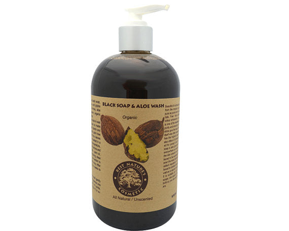 Savon noir biologique et nettoyant à l'aloès 240 ml